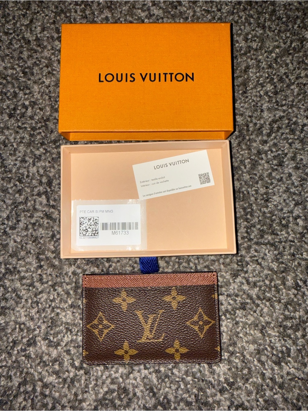 Louis Vuitton Brown and Gold Monogram Card Holder